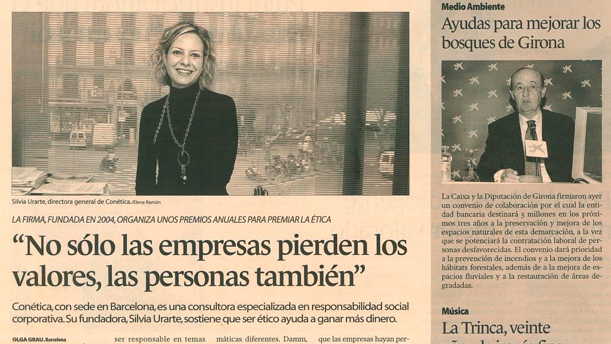 No sólo las empresas pierden los valores - Silvia Urarte en Expansión, marzo 2006
