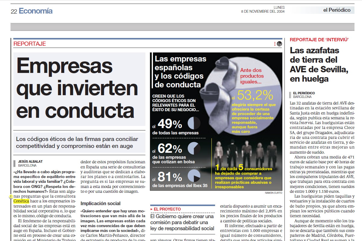 Empresas que invierten en conducta (El Periódico) Empresas que invierten en conducta (El Periódico)